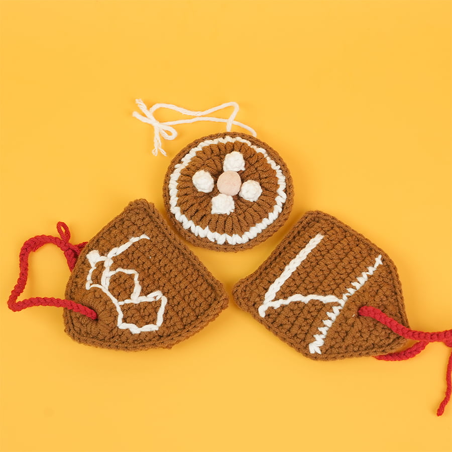 Combo 3 Shaped Crochet Decor For Christmas Tree Pattern