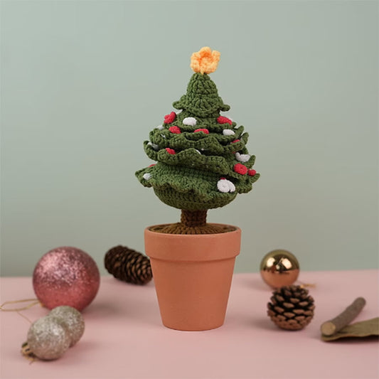 Christmas Tree In A Pot Crochet | Christmas Gift