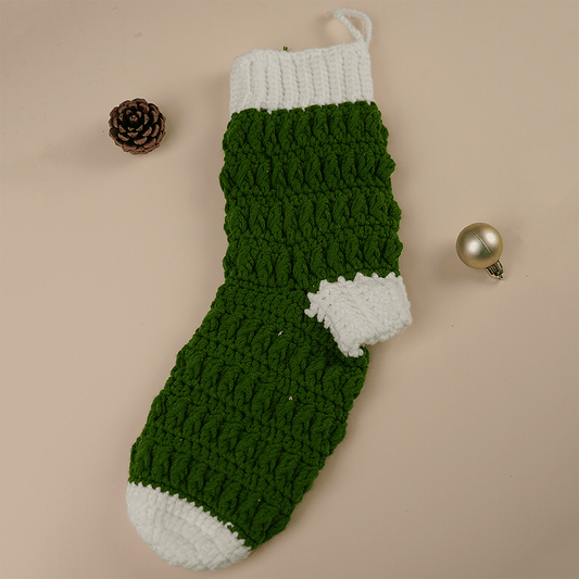 Plain Socks With Colorful Heels Crochet Ornament
