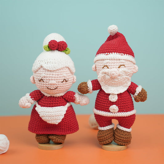 Combo Mr. And Mrs. Santa Claus Plush Toy Crochet