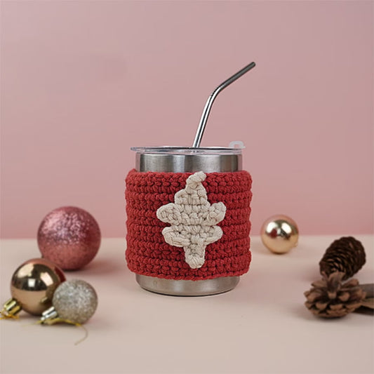 Christmas Tree Cup Holder Crochet | Coffee Cup Sleeve