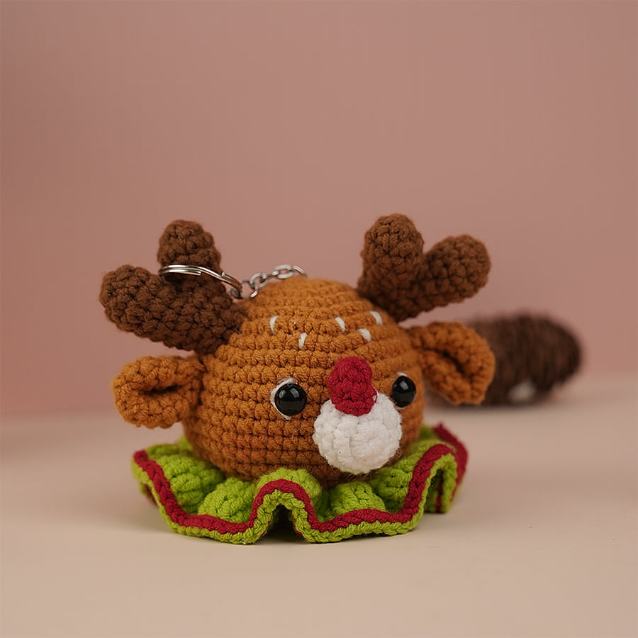 Reindeer Head Ornaments Crochet Pattern