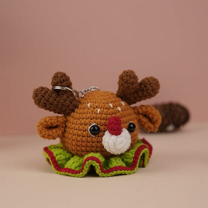 Reindeer Head Ornaments Crochet Pattern