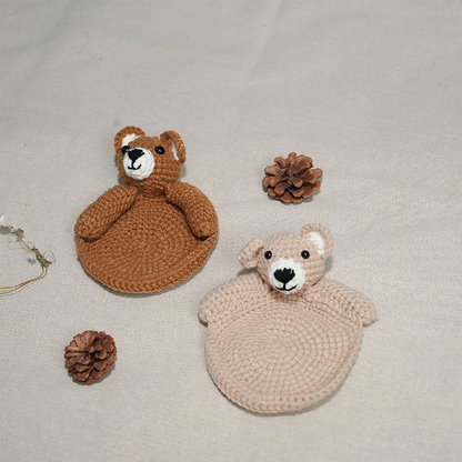 Crochet Pattern Bear Coaster