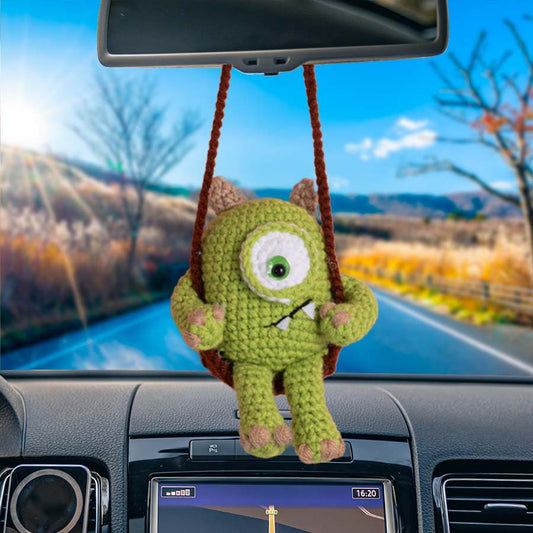 Handmade One-Eyed Monster Car Hanging Finished Product