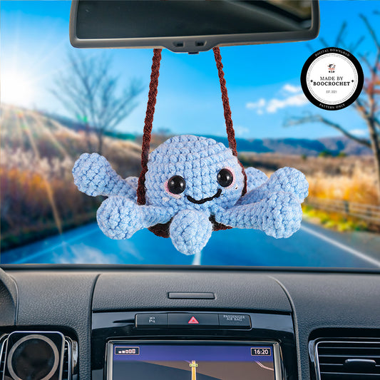 Swinging Octopus Car Hanging Crochet Pattern