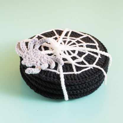 Round Spider-Web Coasters Set Crochet Pattern