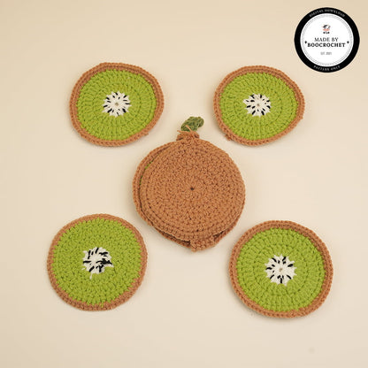 Crochet Patterns Kiwi Coasters