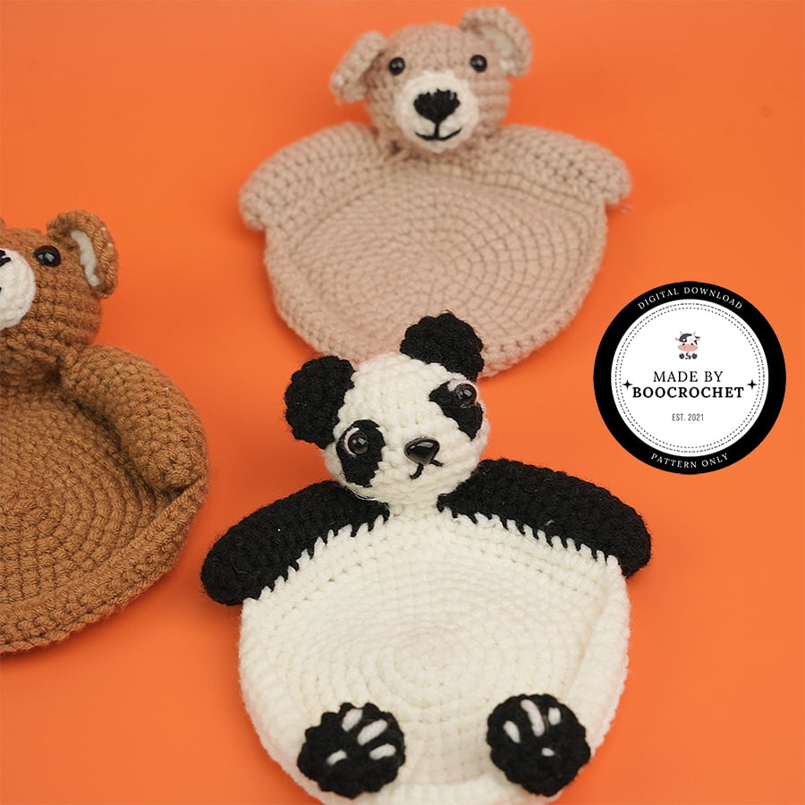 Teddy Bear & Duck & Panda Hugs Coaster Set Crochet Pattern
