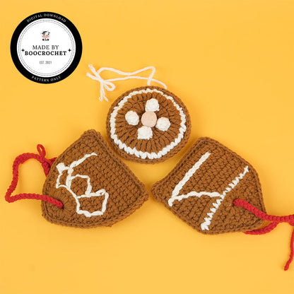 Combo 3 Shaped Crochet Decor For Christmas Tree Pattern