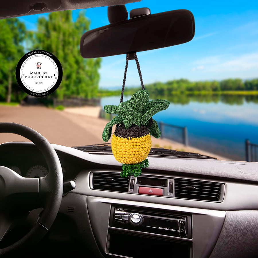 Crochet Pineapple Car Hanging Pattern