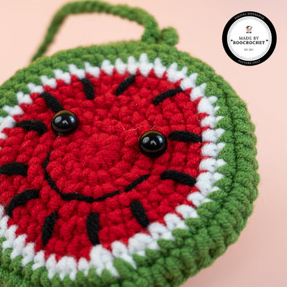Watermelon Crochet Car Hanging Pattern