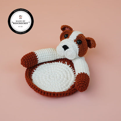Crochet Bulldog Coaster Pattern