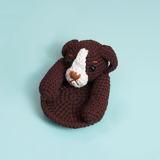 Crochet Boxer Head Dog Coaster Pattern