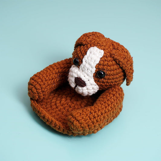 Crochet Beagle Dog Coaster