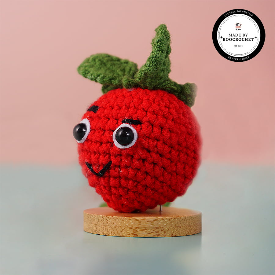 Crochet Strawberry Car Hanging Pattern