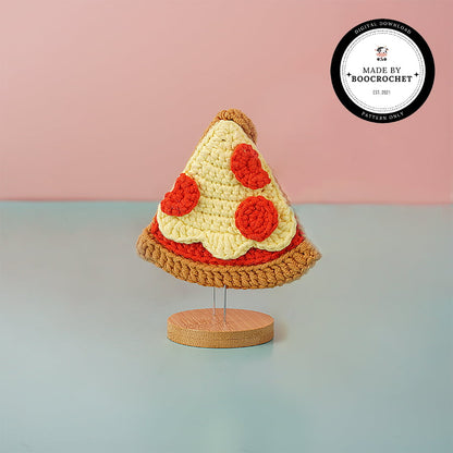 Crochet Pizza Slice Car Hanging Pattern