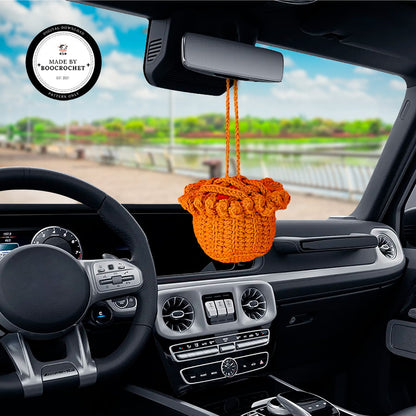 Crochet Apple Pie Car Hanging Pattern 