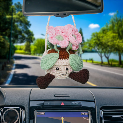 Bundle 10 in 1 - Flowers Smiling Basket Car Hanging Crochet