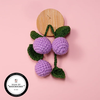 Grapes Fruit Car Hanging Crochet Pattern