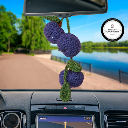 Plum Car Hanging Crochet Pattern