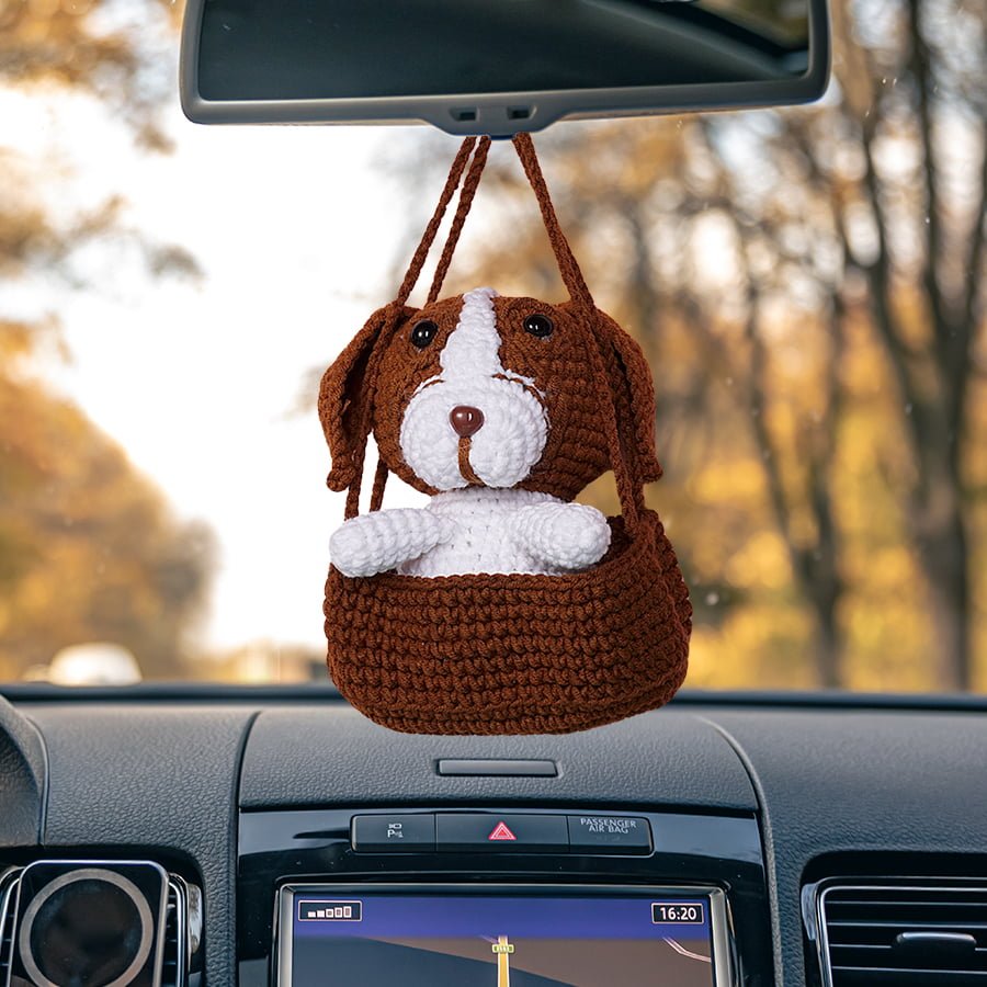 Labrador Retriever Dog Car Hanging Crochet Pattern