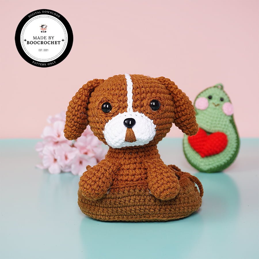Boxer Head Dog Car Hanging Crochet Pattern