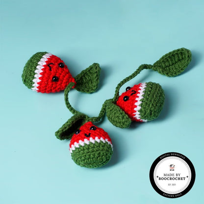 Watermelon Slice Car Hanging Crochet Pattern