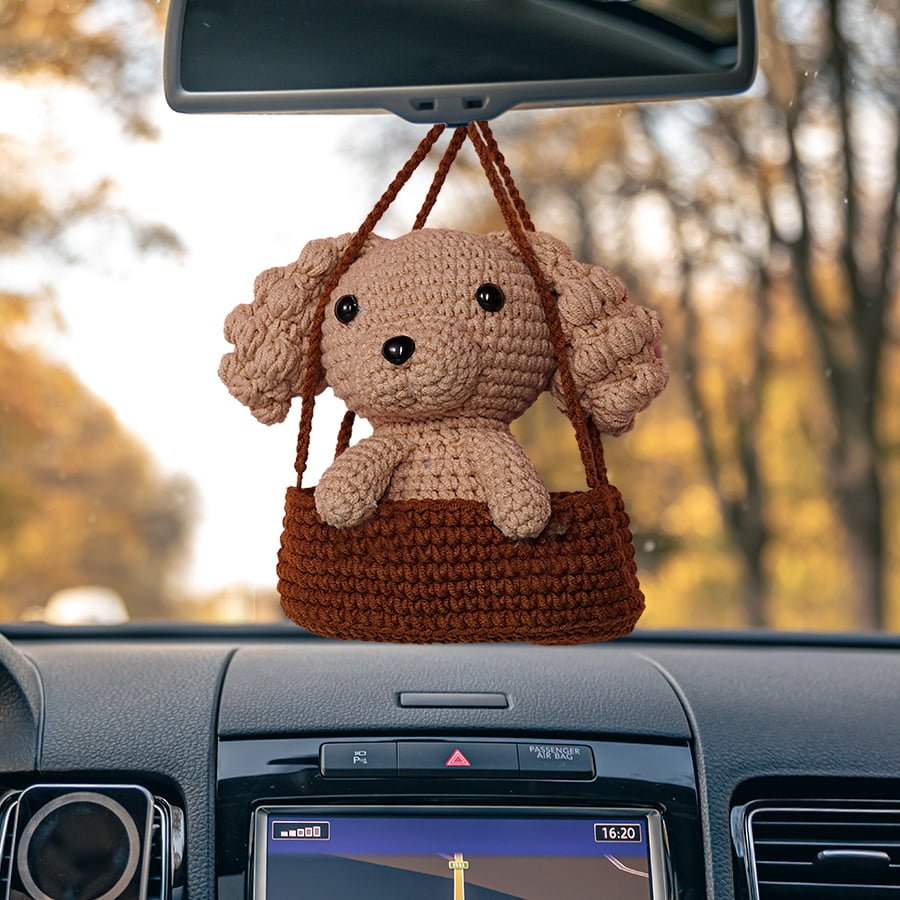Poodle Dog Car Hanging Crochet Pattern