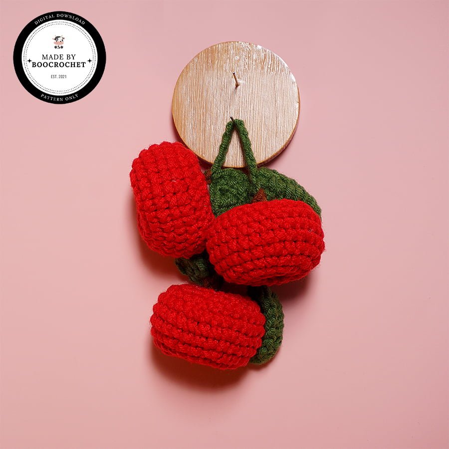 Apple Fruit Car Hanging Crochet Pattern