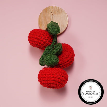 Apple Fruit Car Hanging Crochet Pattern