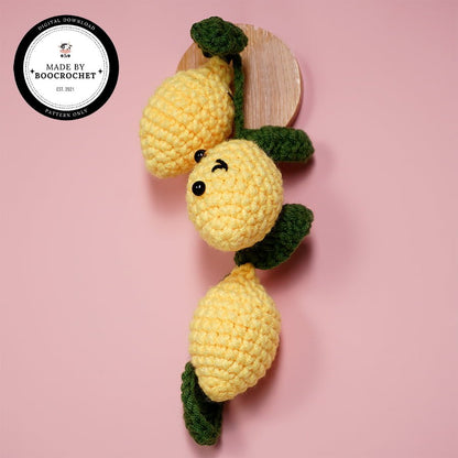 Yellow Lemon Car Hanging Crochet Pattern