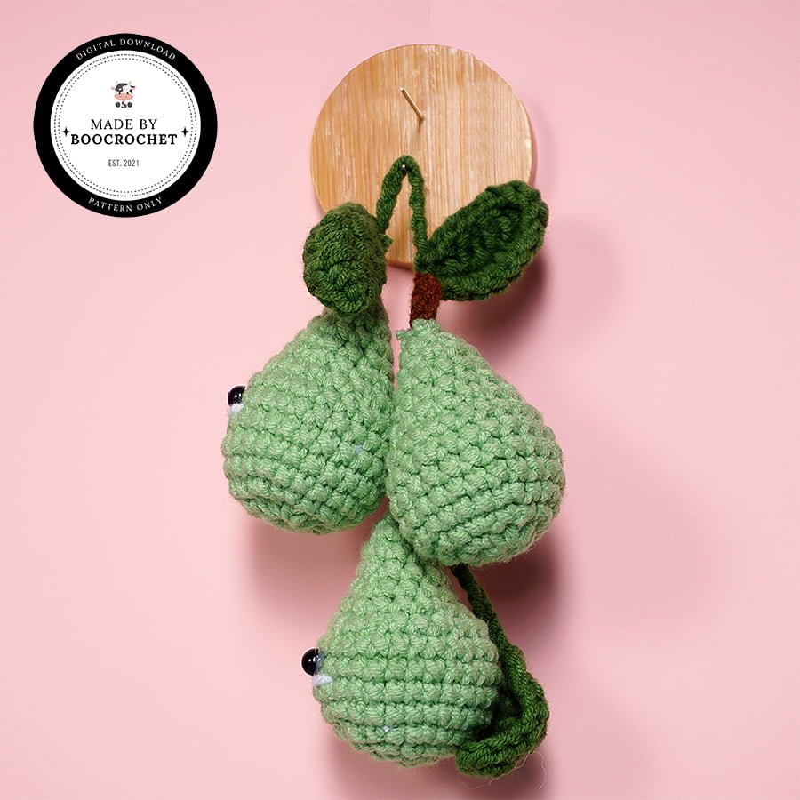 Pear Fruit Car Hanging Crochet Pattern