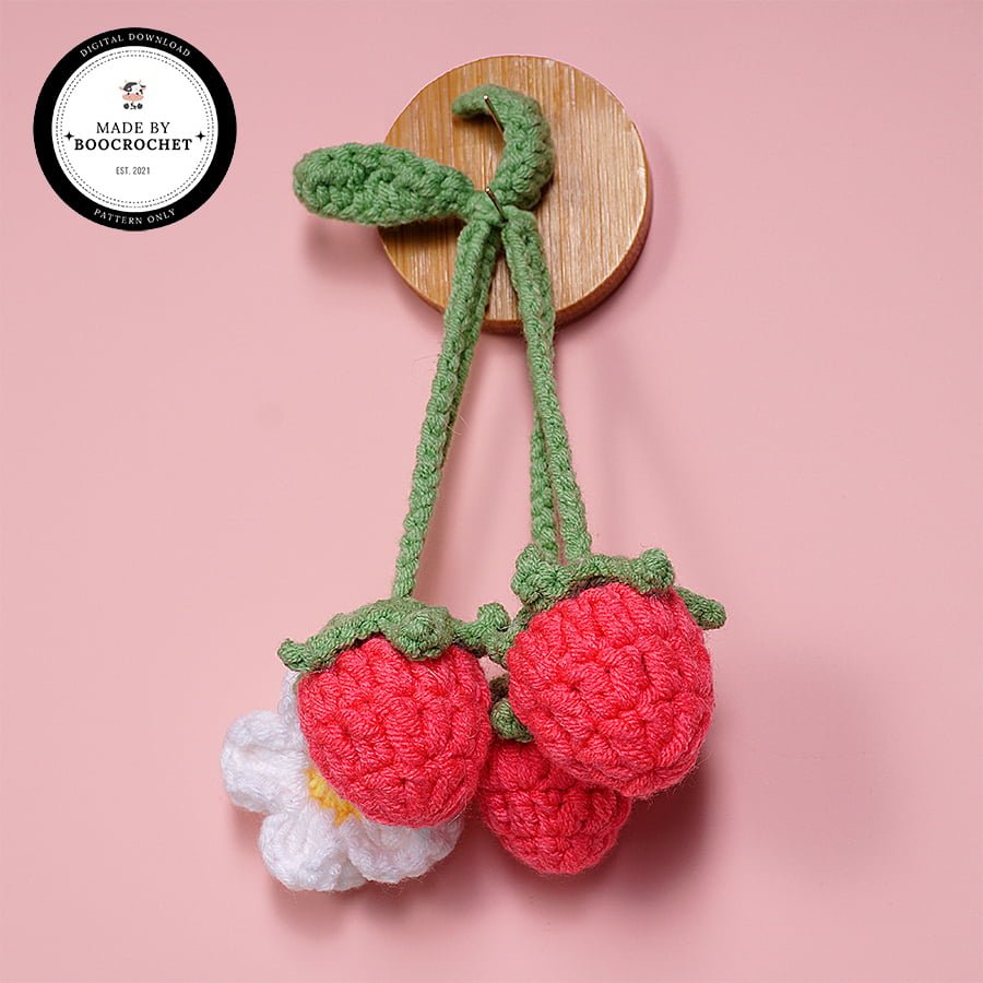 Raspberry Car Hanging Crochet Pattern