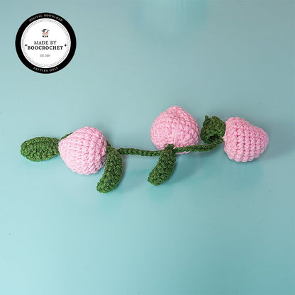 Peach Fruit Car Hanging Crochet Pattern