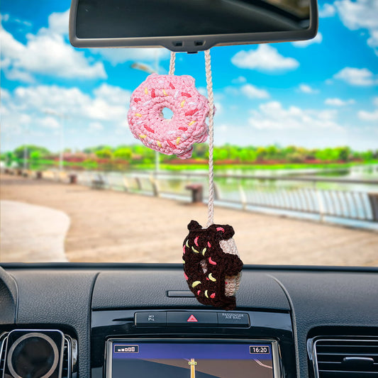 Colorful Donuts Car Hanging Crochet