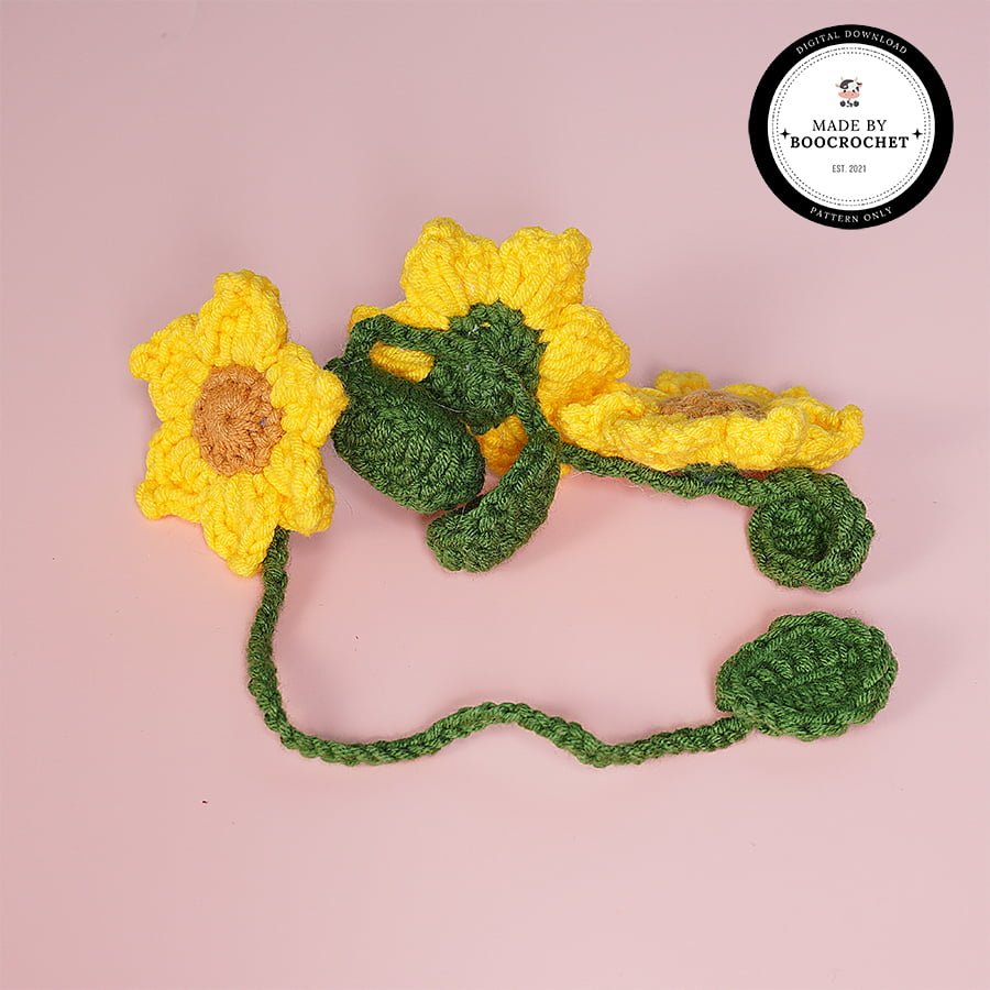 Cute Sunflower Car Hanging Crochet Pattern