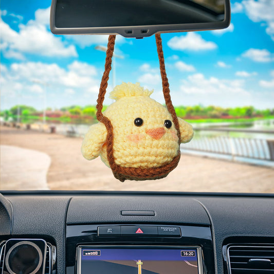 Cute Chick Car Hanging Crochet