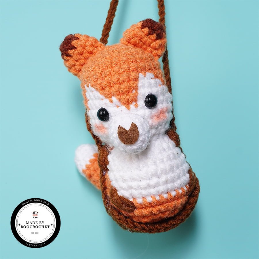 Swinging Fox Car Hanging Crochet Pattern