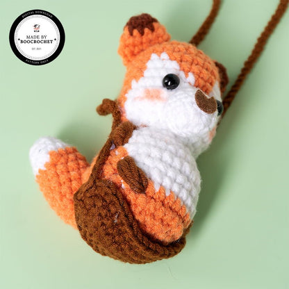 Swinging Fox Car Hanging Crochet Pattern