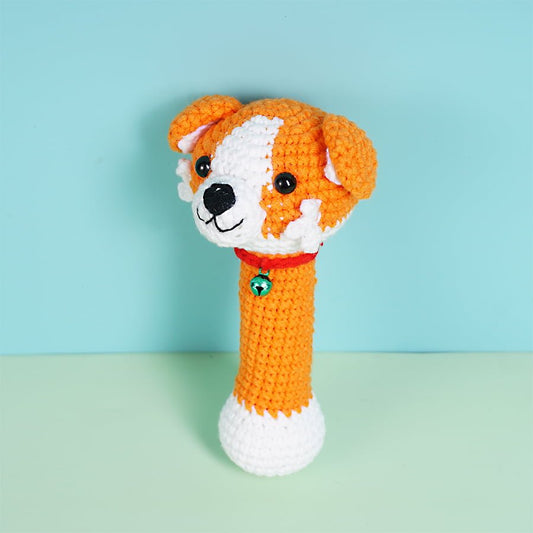 Corgi Dog Animal Rattles Crochet