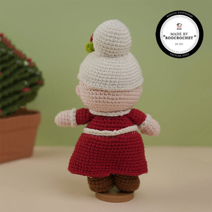 Mrs. Santa Claus Plush Toy Crochet Pattern