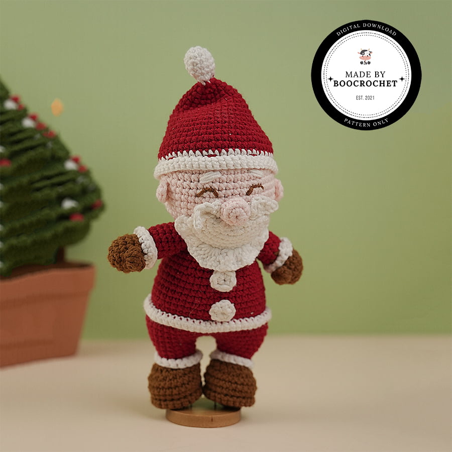 Mr. Santa Claus Plush Toy Crochet Pattern