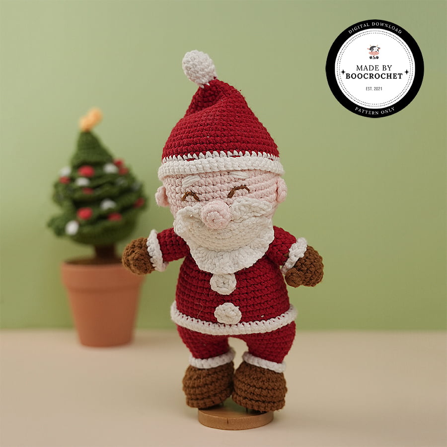 Mr. Santa Claus Plush Toy Crochet Pattern