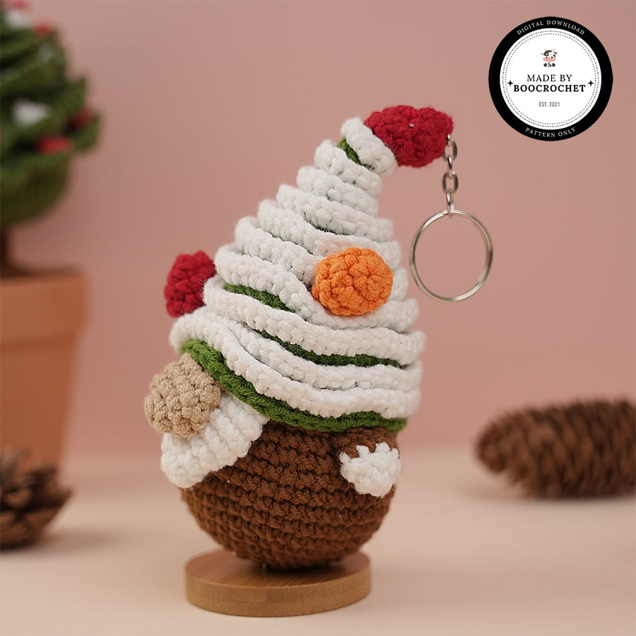 Gnome Wearing A Christmas Tree Crochet Pattern