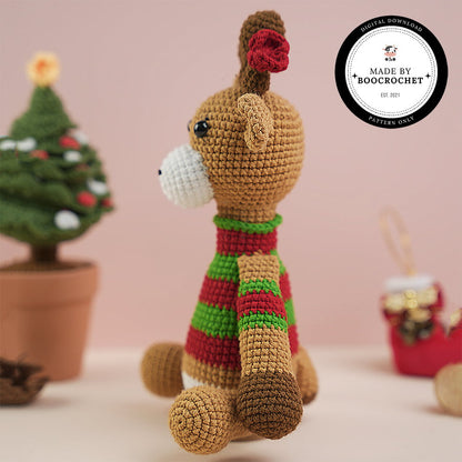 Patterns Giraffe Christmas Shirt Crochet