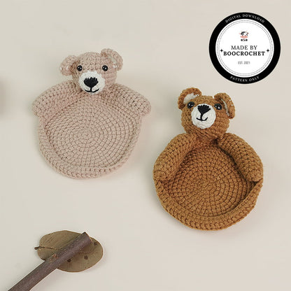 Crochet Pattern Bear Coaster