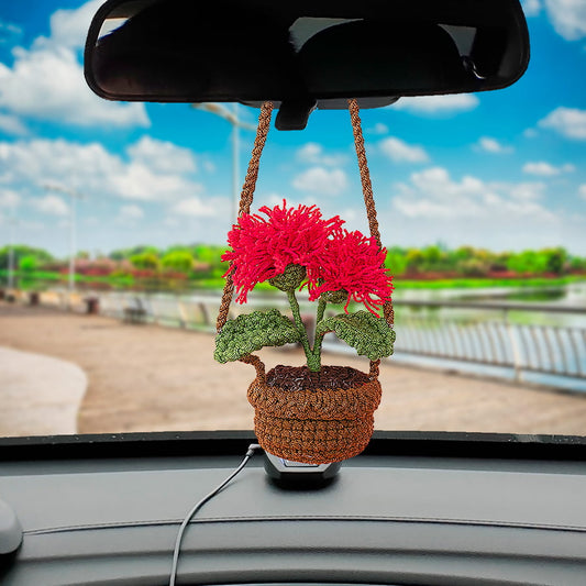 Dandelion Flower Basket Car Hanging
