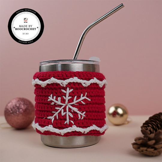 Snowflake Cup Holder Crochet Pattern