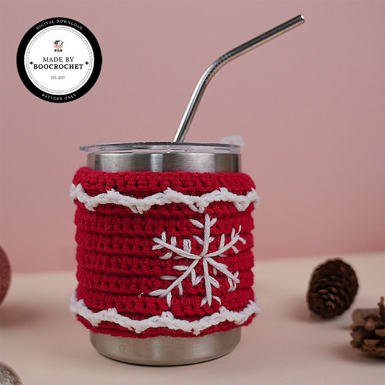 Snowflake Cup Holder Crochet Pattern
